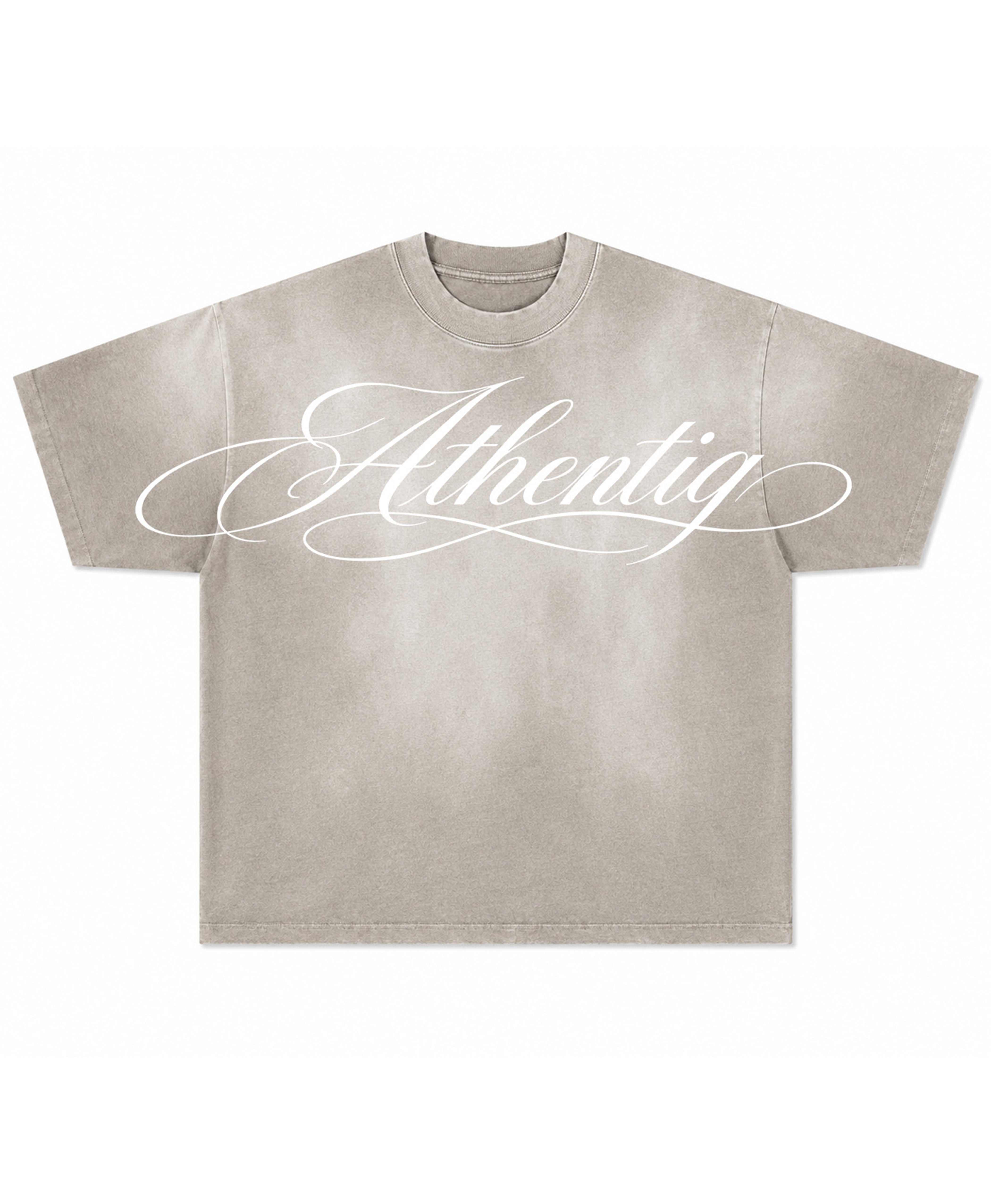 ATHENTIQ MANUSCRIPT FADED TEE