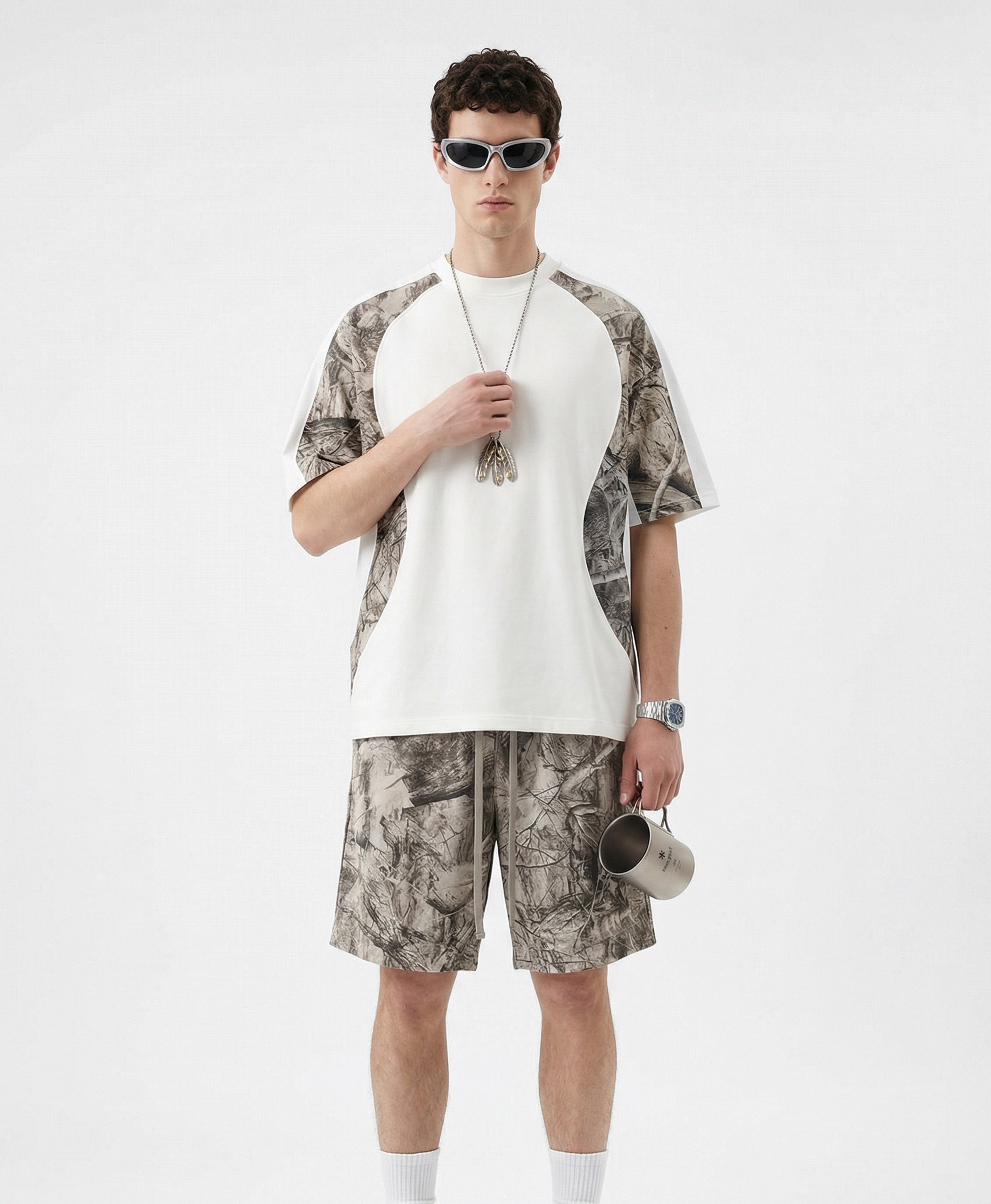 FROST CAMO PANEL TEE