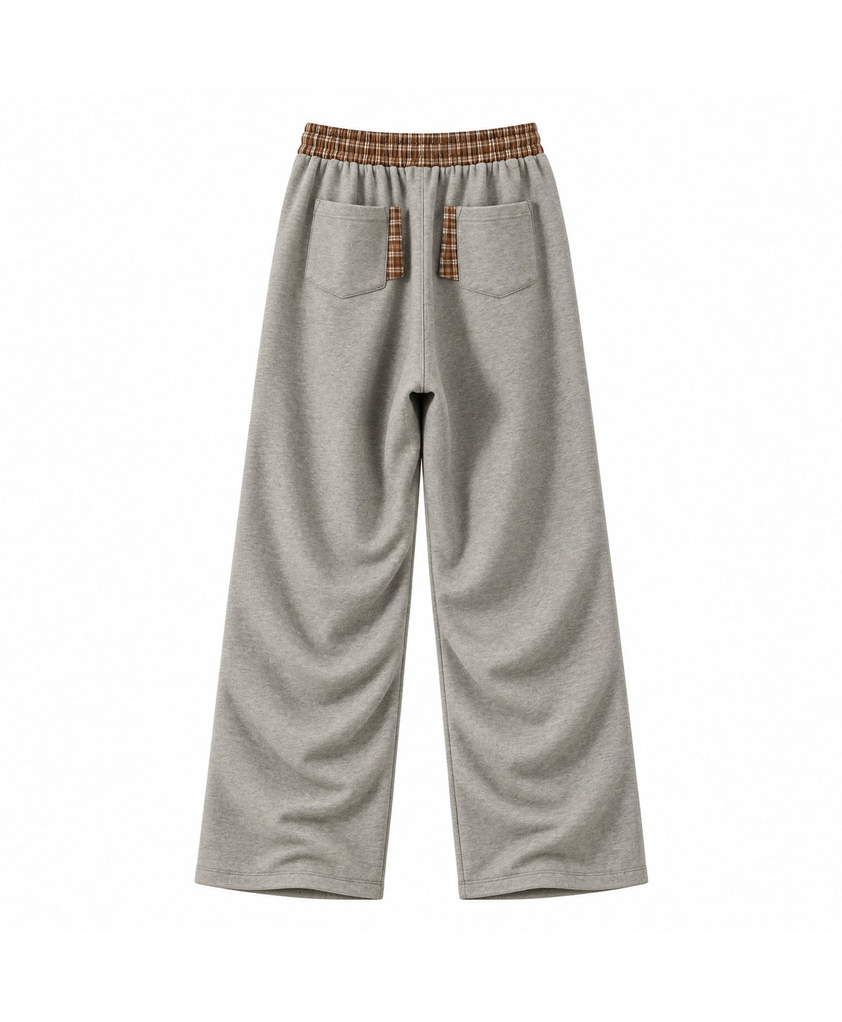 ATHENTIQ PLAID PANEL PANTS