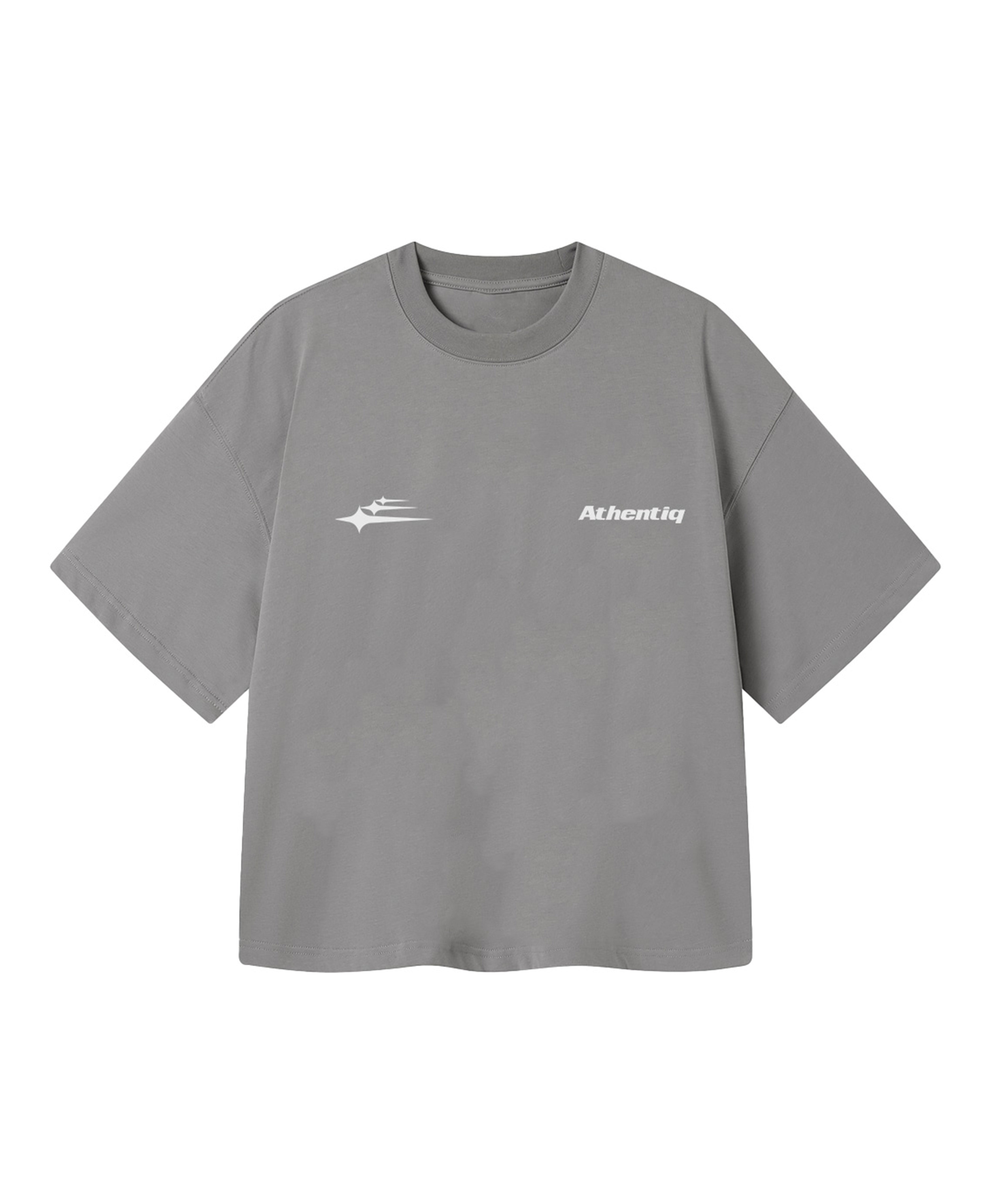ATHENTIQ CROPPED LOGO TEE