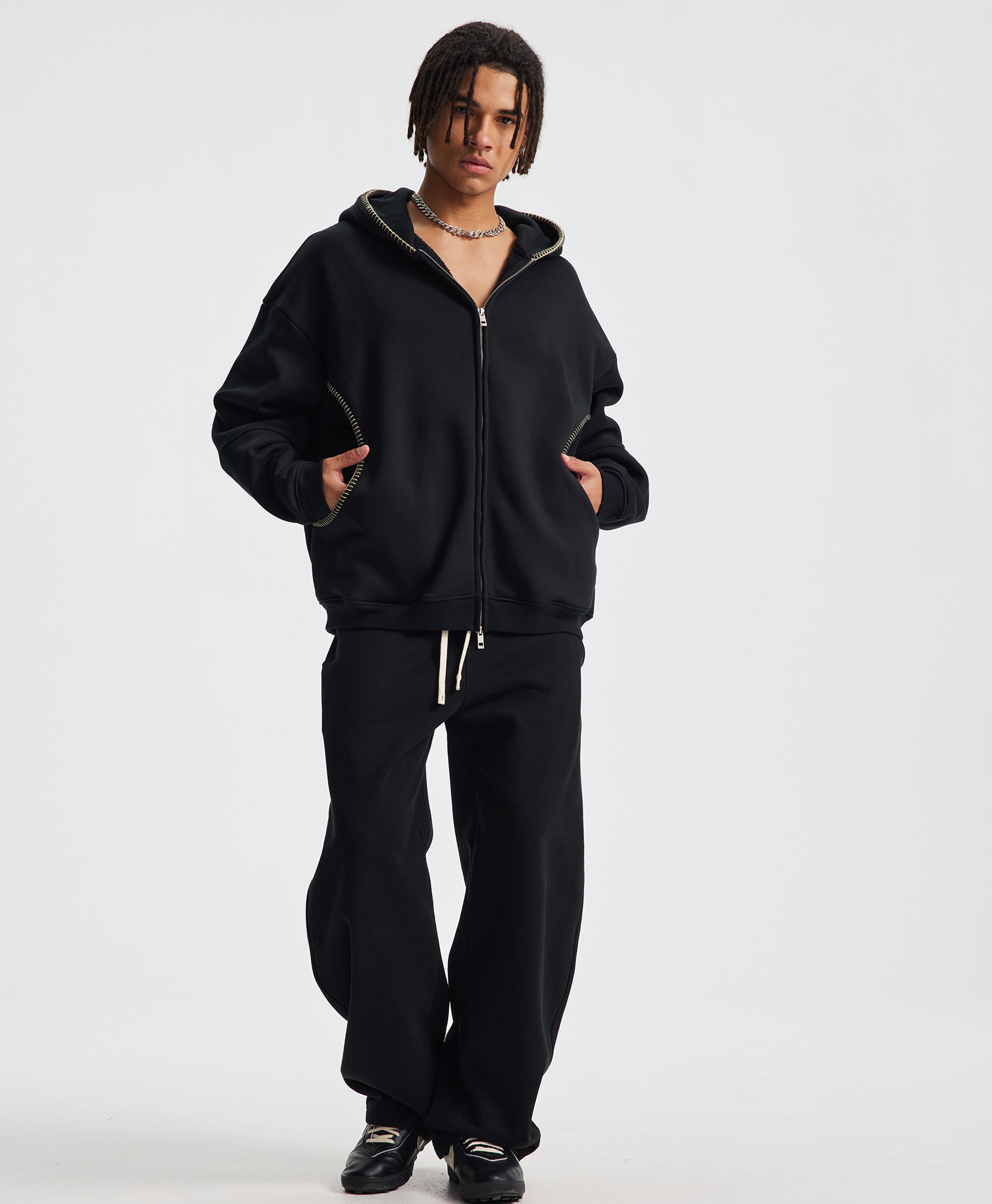 ATHENTIQ SHADOWLINE ZIP HOODIE