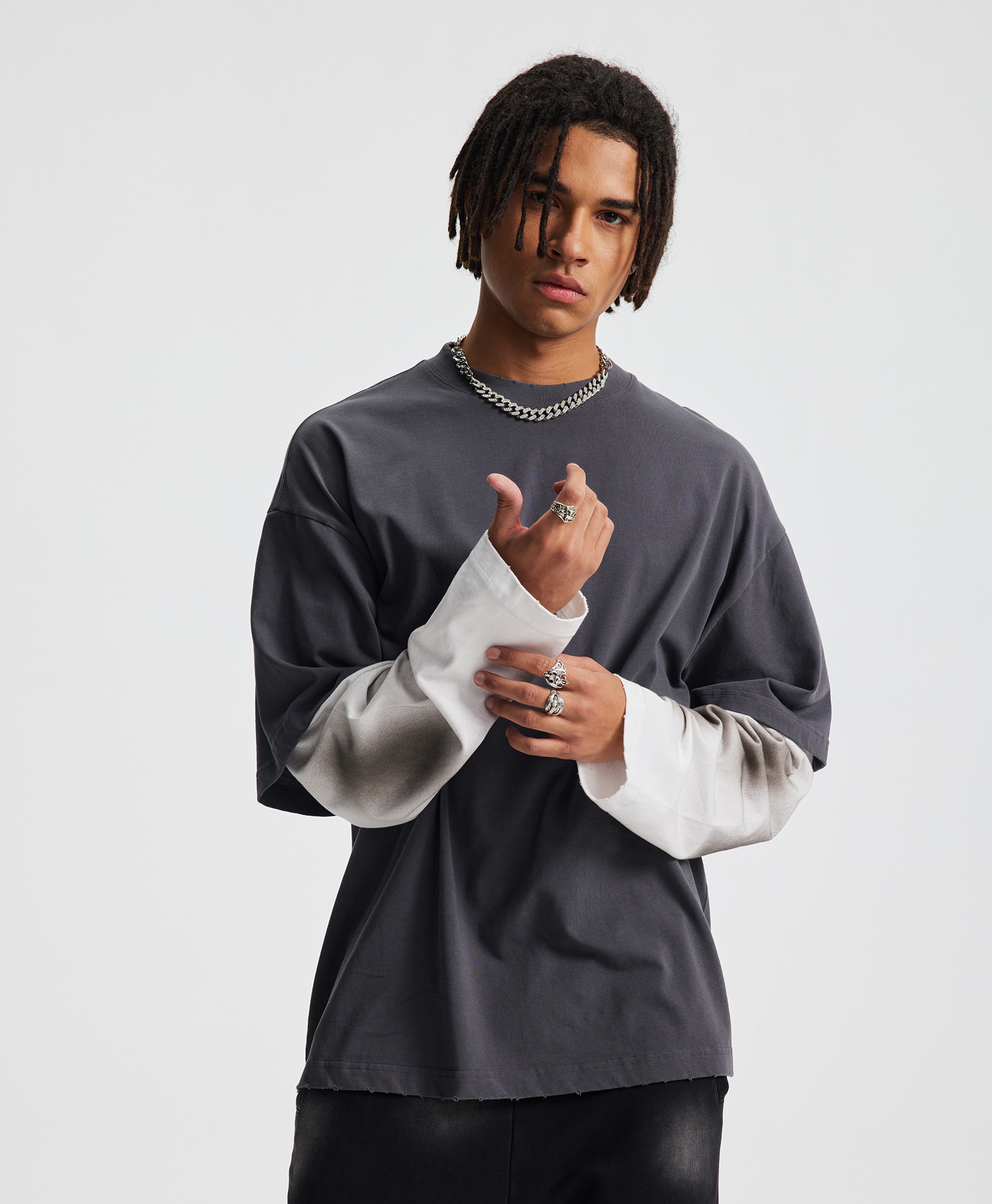 ATHENTIQ DOUBLE LAYER STREET TEE