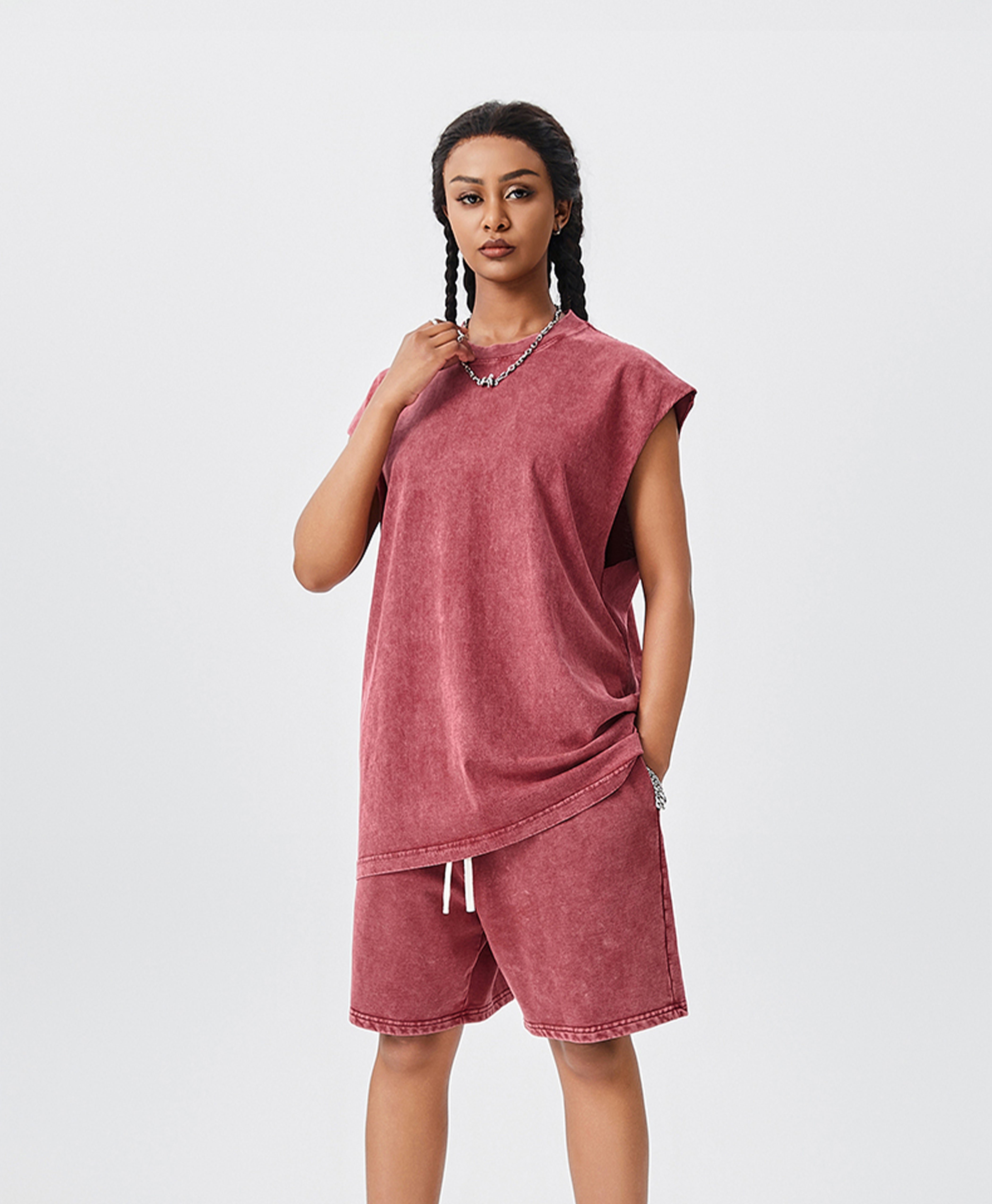 ATHENTIQ WASHED MUSCLE TEE