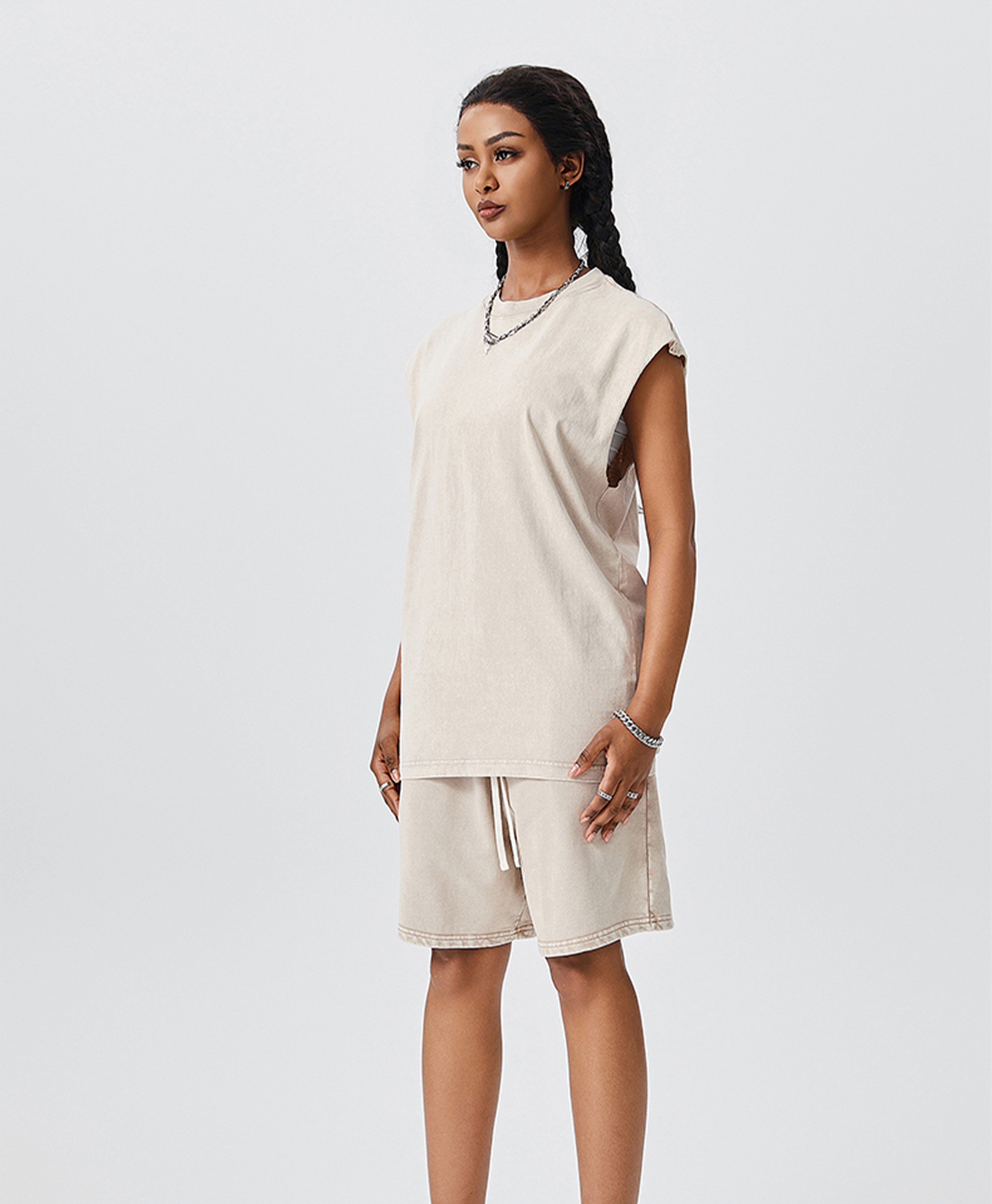 ATHENTIQ WASHED MUSCLE TEE