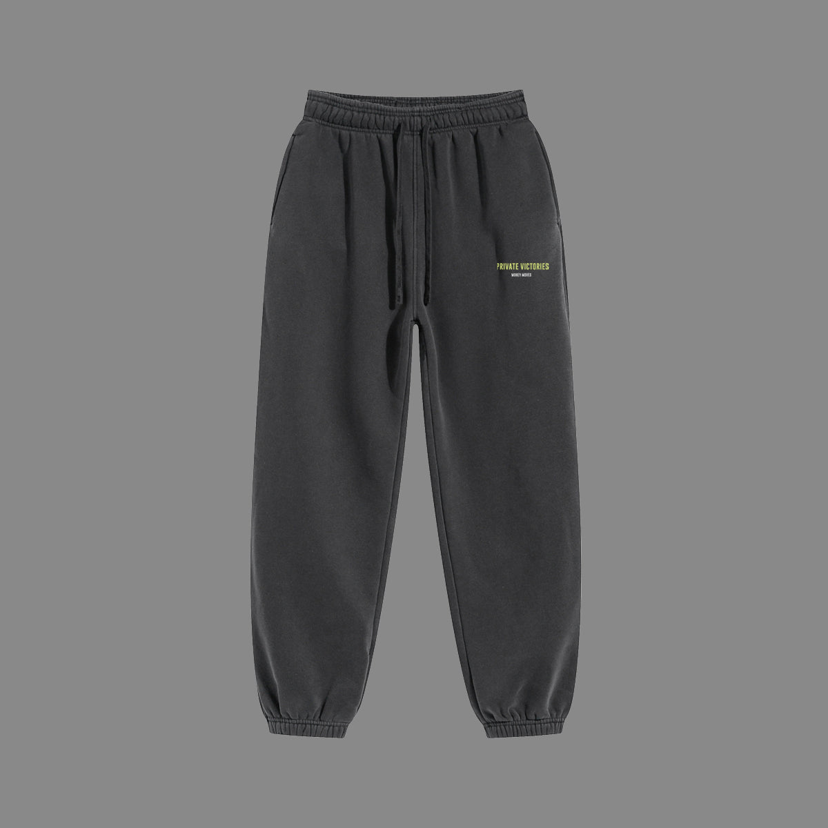 PRIVATE VICTORIES RUBBER SWEATPANTS