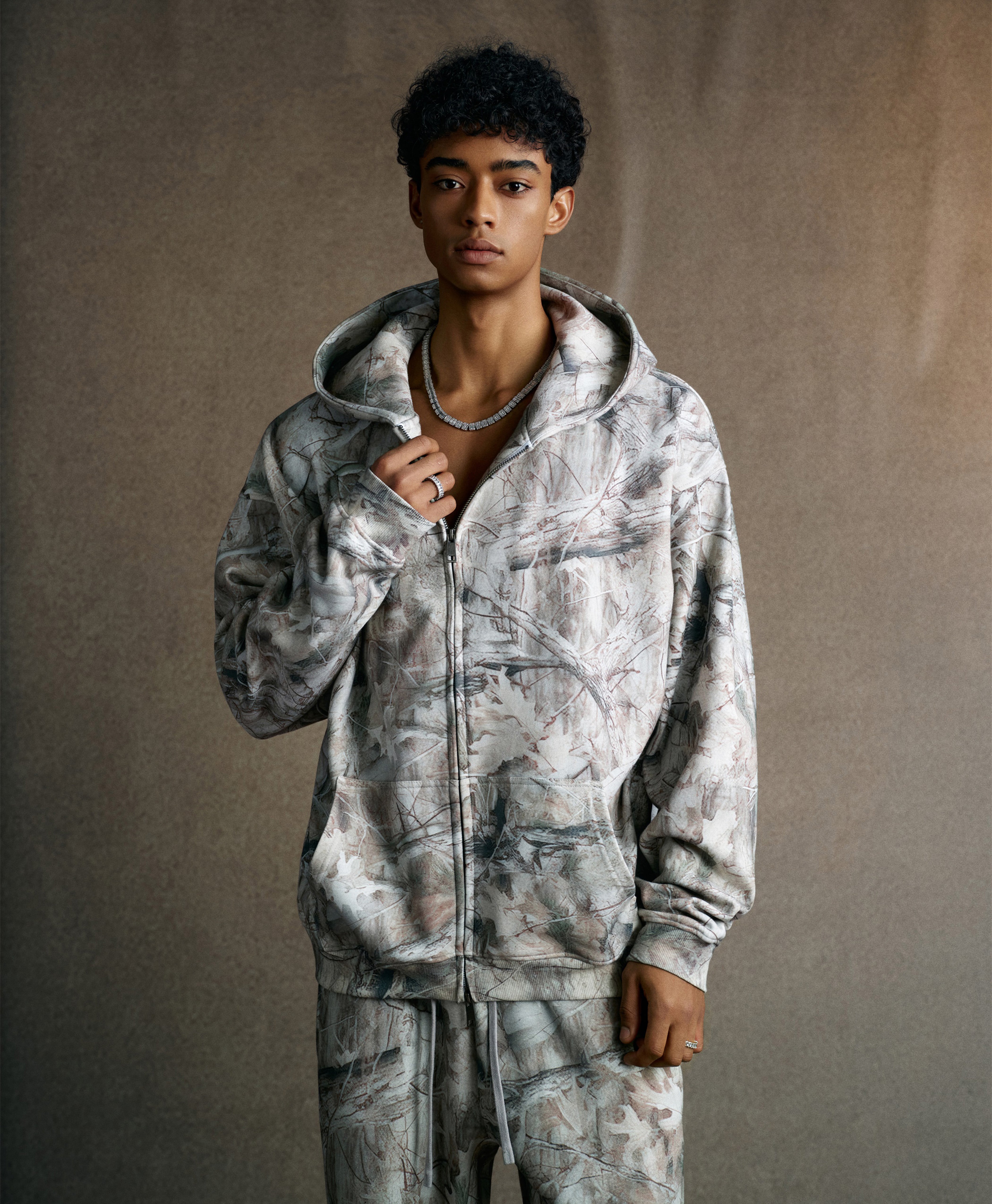 ATHENTIQ FROST CAMO ZIP HOODIE