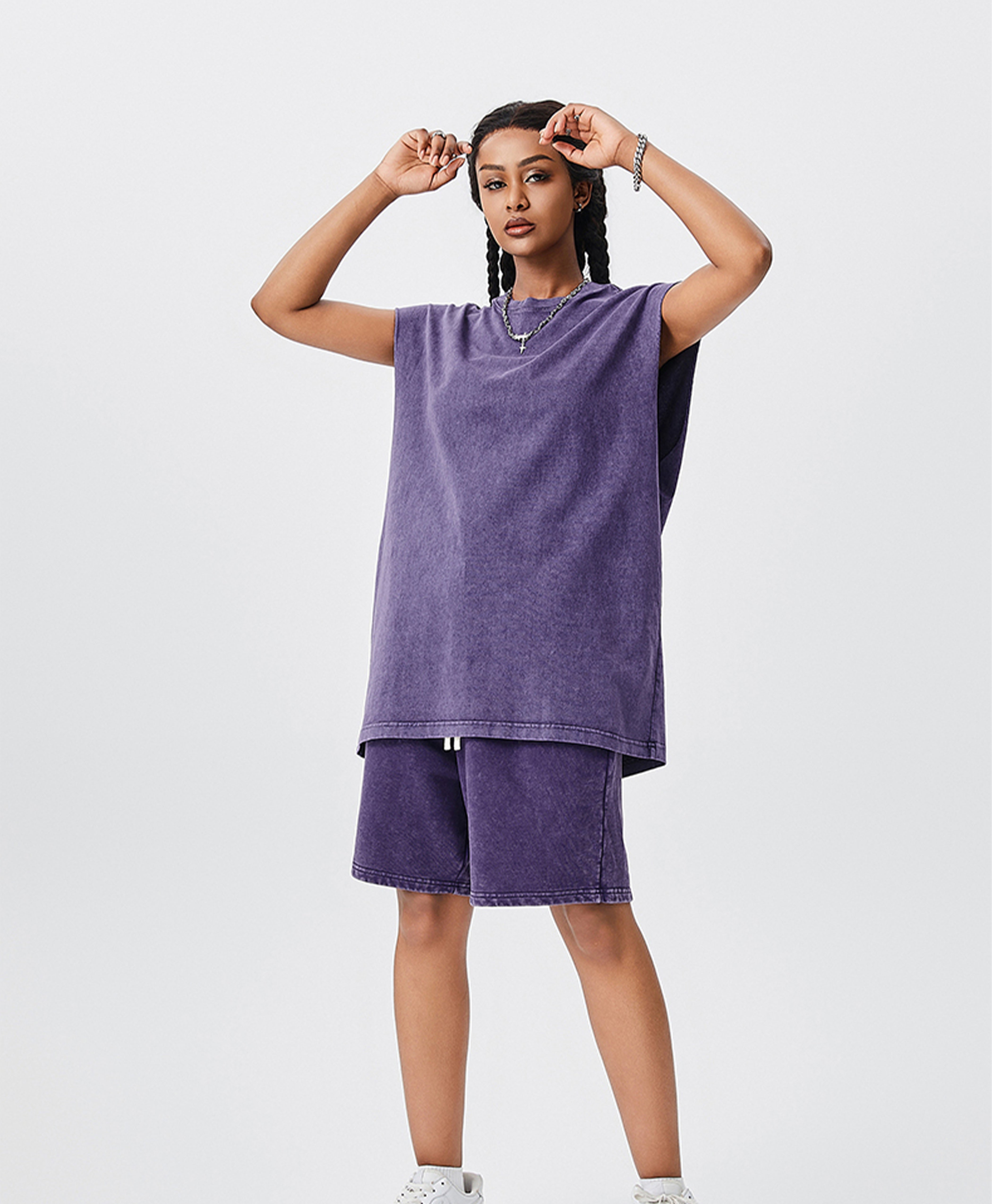 ATHENTIQ WASHED MUSCLE TEE