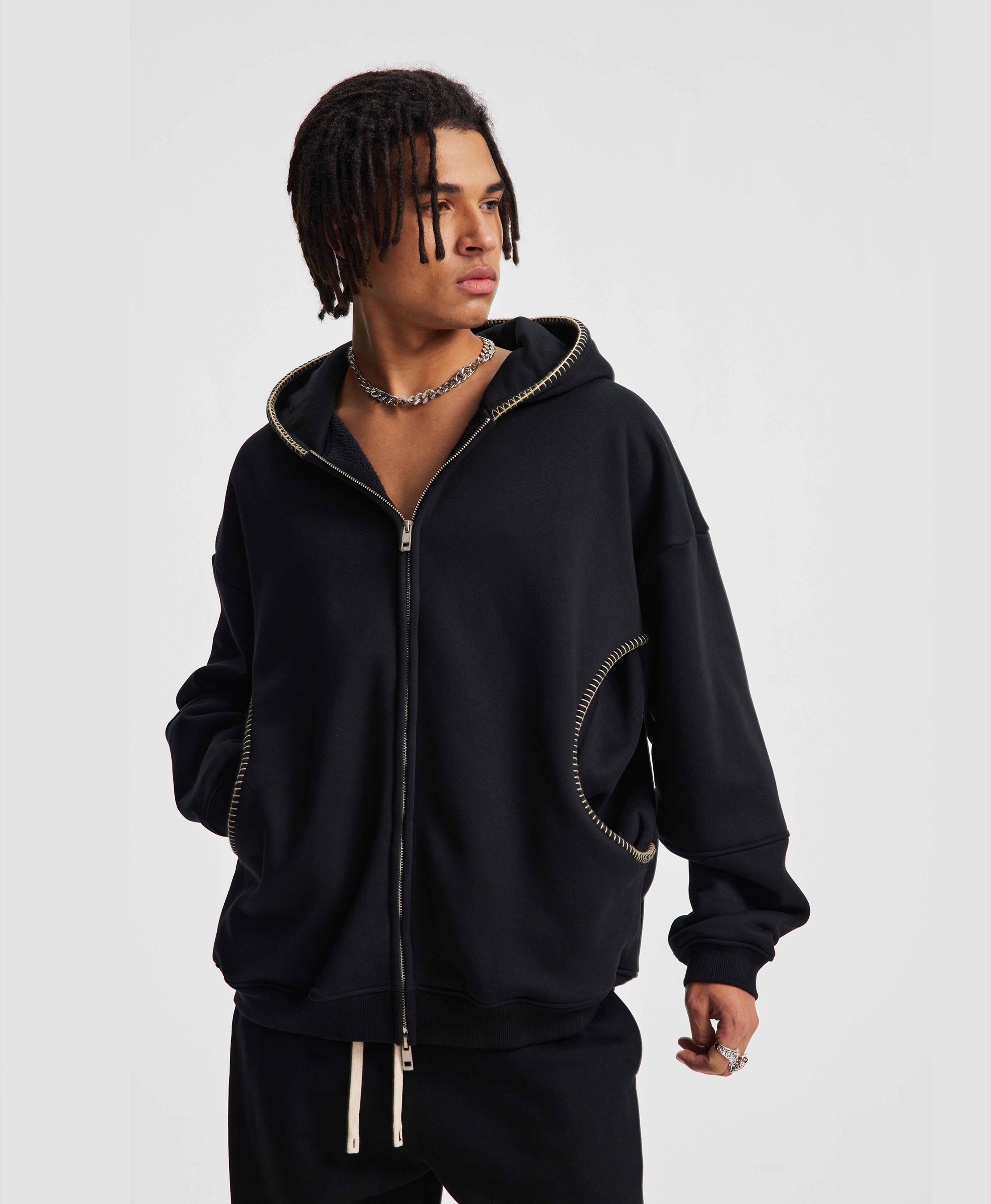 ATHENTIQ SHADOWLINE ZIP HOODIE